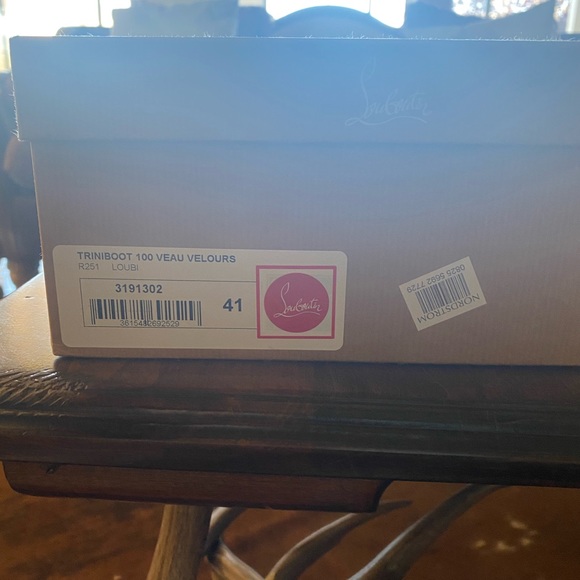 Christian louboutin Triniboot in Red Sued size 41 - Picture 5 of 7